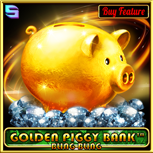 Golden Piggy Bank Bling Bling